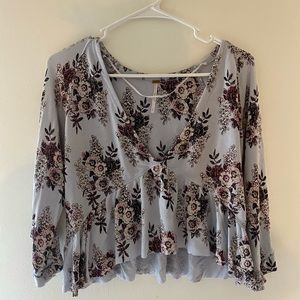Free People cropped shirt